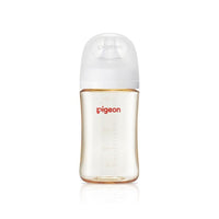 (日本)Pigeon 貝親PPSU寬口母乳實感奶瓶 240ml- 白色