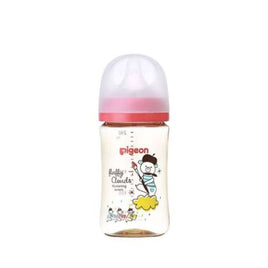 (日本)Pigeon 貝親PPSU奶瓶240ml連母乳實感奶咀-M碼 (熊)