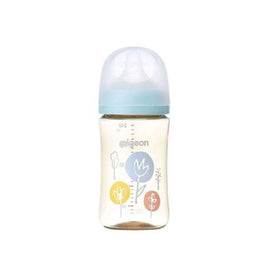 (日本)Pigeon 貝親PPSU奶瓶240ml連母乳實感奶咀-M碼 (花)