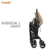 Combi Sugocal L compact 收摺嬰兒車 - 卡其色/黑色(包送貨)