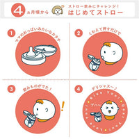 (日本製)Combi LakuMug  防漏吸管 4m+ (180ml/240m可l適用)