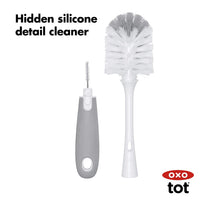 Oxo Tot 奶瓶清潔刷連座 (灰色)