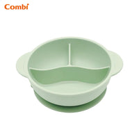 Combi 鉑金矽膠分隔吸盤餐碗 (活潑恐龍)