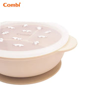 Combi 鉑金矽膠分隔吸盤餐碗 (愛睡熊貓)