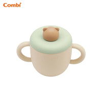 Combi 小熊鉑金矽膠吸管杯
