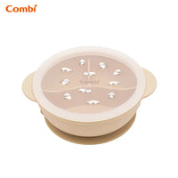 Combi 鉑金矽膠分隔吸盤餐碗 (愛睡熊貓)