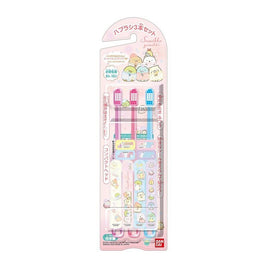 (日本製)BANDAI 角落生物兒童牙刷三件套 (6~12歲)