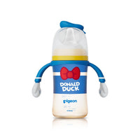 Pigeon貝親-迪士尼唐老鴨PPSU寬口奶瓶(M) - 240ml(經典唐老鴨) 3m+