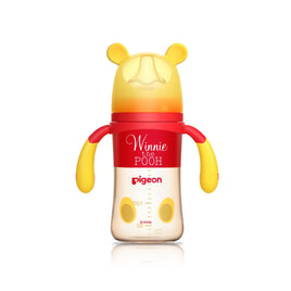 Pigeon貝親-迪士尼小熊維尼PPSU寬口奶瓶(M) - 240ml(經典維尼) 3m+