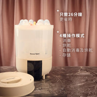 (英國)Tommee Tippe 速效蒸汽消毒烘乾機 - 26分鐘徹底消毒+烘乾及新增儲存功能