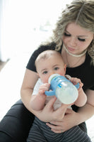 (美國)Dr. Brown's 闊口奶樽矽膠手柄 - 藍色