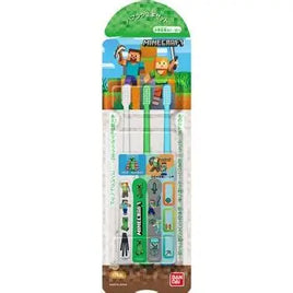 (日本製)BANDAI Minecraft 牙刷三件套(6~12歲)