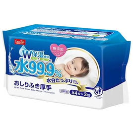 水99.9%幼兒即棄濕抹巾（厚身倍潤) 54枚x3個
