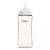 (日本)Pigeon 貝親PPSU寬口母乳實感奶瓶 330ml- 白色