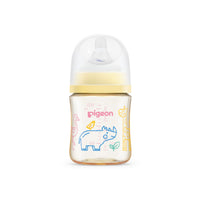(日本)Pigeon 貝親PPSU奶瓶160ml連母乳實感奶咀-SS碼 (河馬)