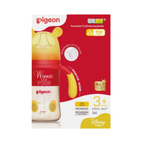 Pigeon貝親-迪士尼小熊維尼PPSU寬口奶瓶(M) - 240ml(經典維尼) 3m+