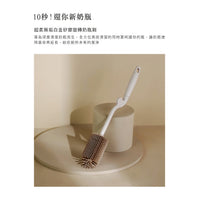 (台灣)小獅王辛巴SIMBA-超柔無垢白金矽膠旋轉奶瓶刷-小麥