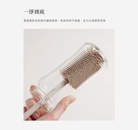 (台灣)小獅王辛巴SIMBA-超柔無垢白金矽膠旋轉奶瓶刷-小麥