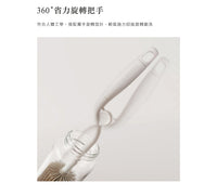 (台灣)小獅王辛巴SIMBA-超柔無垢白金矽膠旋轉奶瓶刷-小麥