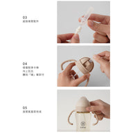 (台灣)小獅王辛巴SIMBA-蘊蜜寬口防漏滑蓋吸管組 -2入