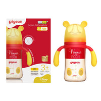 Pigeon貝親-迪士尼小熊維尼PPSU寬口奶瓶(M) - 240ml(經典維尼) 3m+