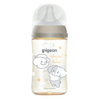 (日本)Pigeon 貝親PPSU奶瓶240ml連母乳實感奶咀-M碼 (HOWAIPIPI)