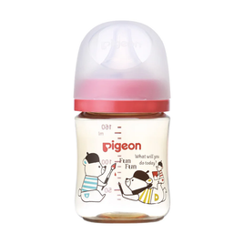 (日本)Pigeon 貝親PPSU奶瓶160ml連母乳實感奶咀-SS碼 (熊)