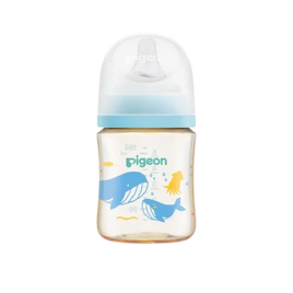 (日本)Pigeon 貝親PPSU奶瓶160ml連母乳實感奶咀-SS碼 (海洋)