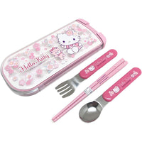(日本製)Hello Kitty 餐具組 三件套 (日本直送)