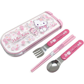 (日本製)Hello Kitty 餐具組 三件套 (日本直送)
