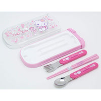 (日本製)Hello Kitty 餐具組 三件套 (日本直送)