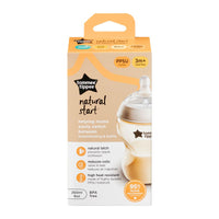 (英國)Tommee Tippee - Natural Start 260ml PPSU 奶瓶附超柔軟中流量奶嘴
