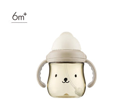 (台灣)小獅王辛巴SIMBA-好樂飲PPSU防漏滑蓋學習水杯250ml-可可杏