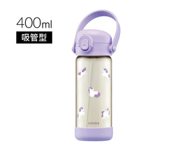 (台灣)小獅王辛巴SIMBA-鉑金PPSU兒童吸管水壺400ml-獨角獸